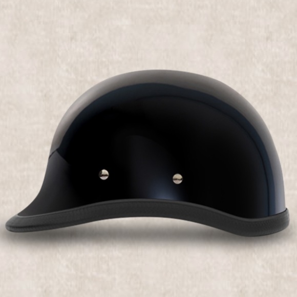Daytona Novelty Gloss Black Hawk Low Profile Half Helmet - 2XL - Picture 2 of 3